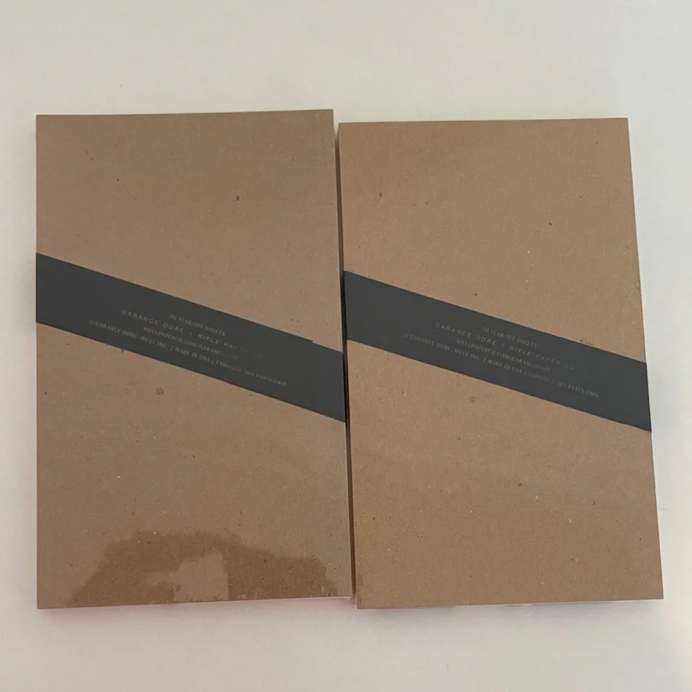 NWT Set of 2 Rifle Paper Co. x Garance Doré To‎ Do Notepads Padfolio Notebook